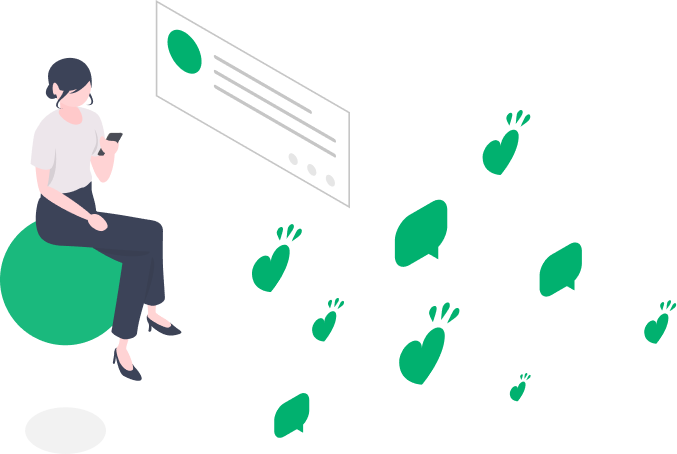 SNS代行投稿の仕組みがあります