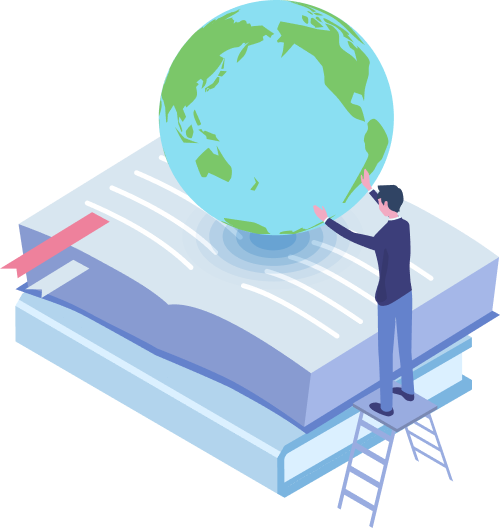 世界展開のイメージイラスト