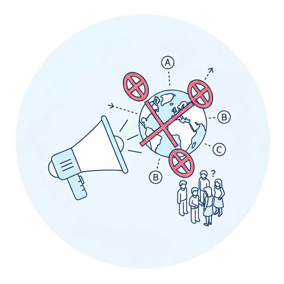 多言語対応が進まないイメージ