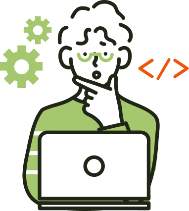 困っている人のイラスト